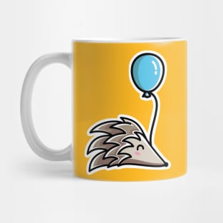 Kawaii Cute Hedgehog and Balloon Mug